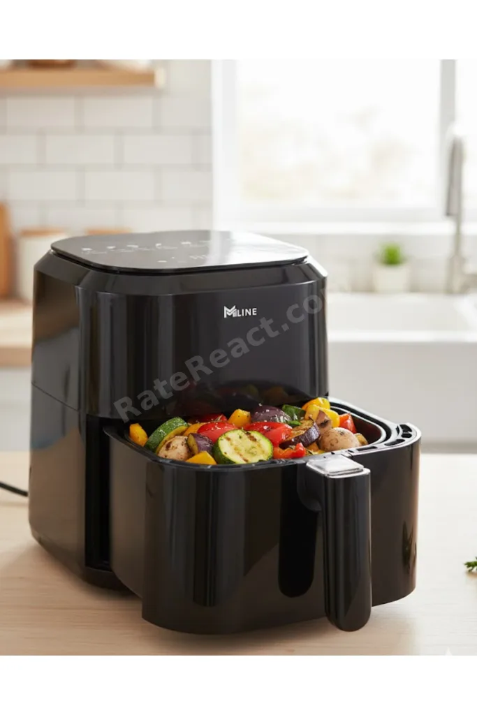4L Cam Hazneli 1360W Ayarlanabilir Isılı Airfryer, sağlıklı ve pratik kullanım