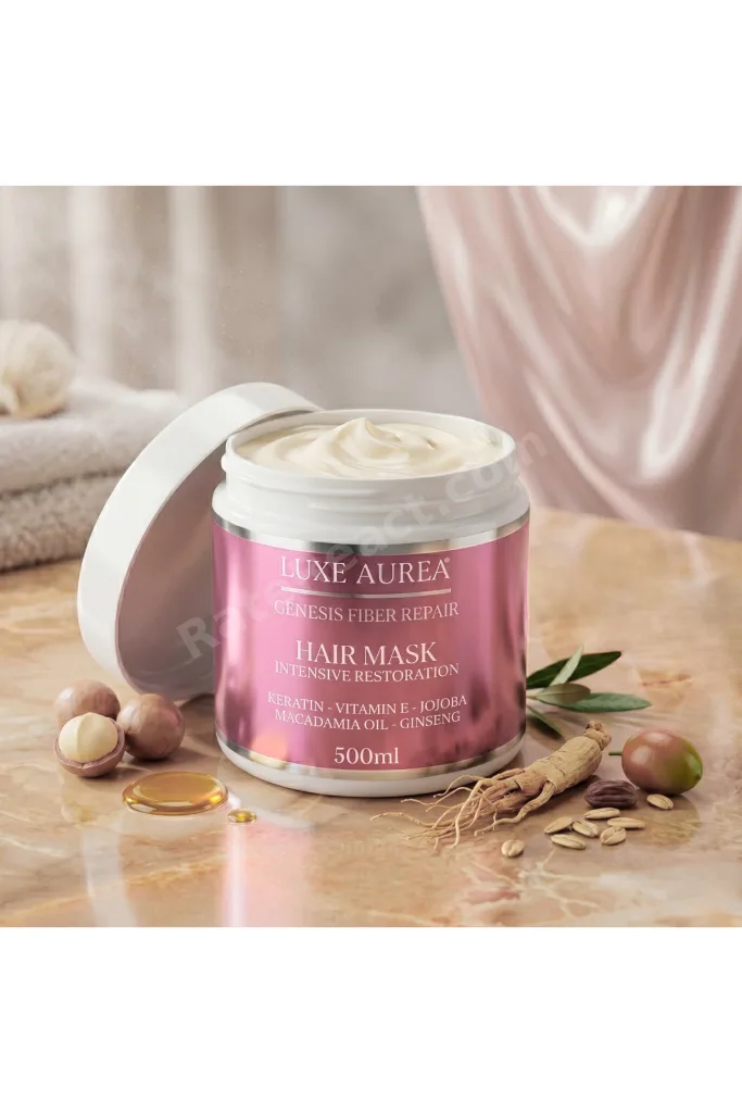 Genesis Fiber Repair Jojoba ve E Vitamini Özlü Yoğun Onarıcı Saç Bakım Maskesi - Mat ve Yıpranmış Saçlar