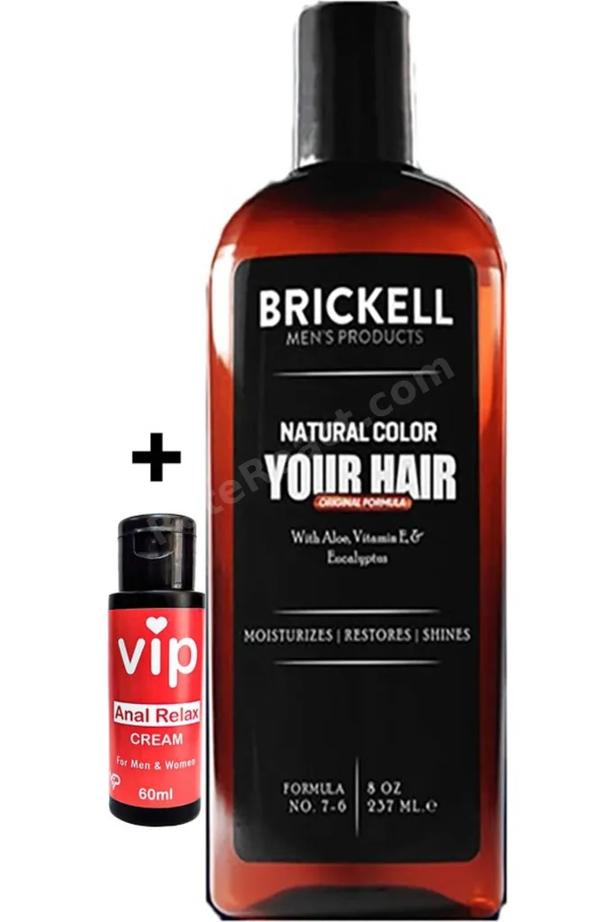 Brickell Saçsakal Beyazlıkgiderici 237 ml Erkeklere Özel Şampuan + Vip Analrahatlatıcı Krem