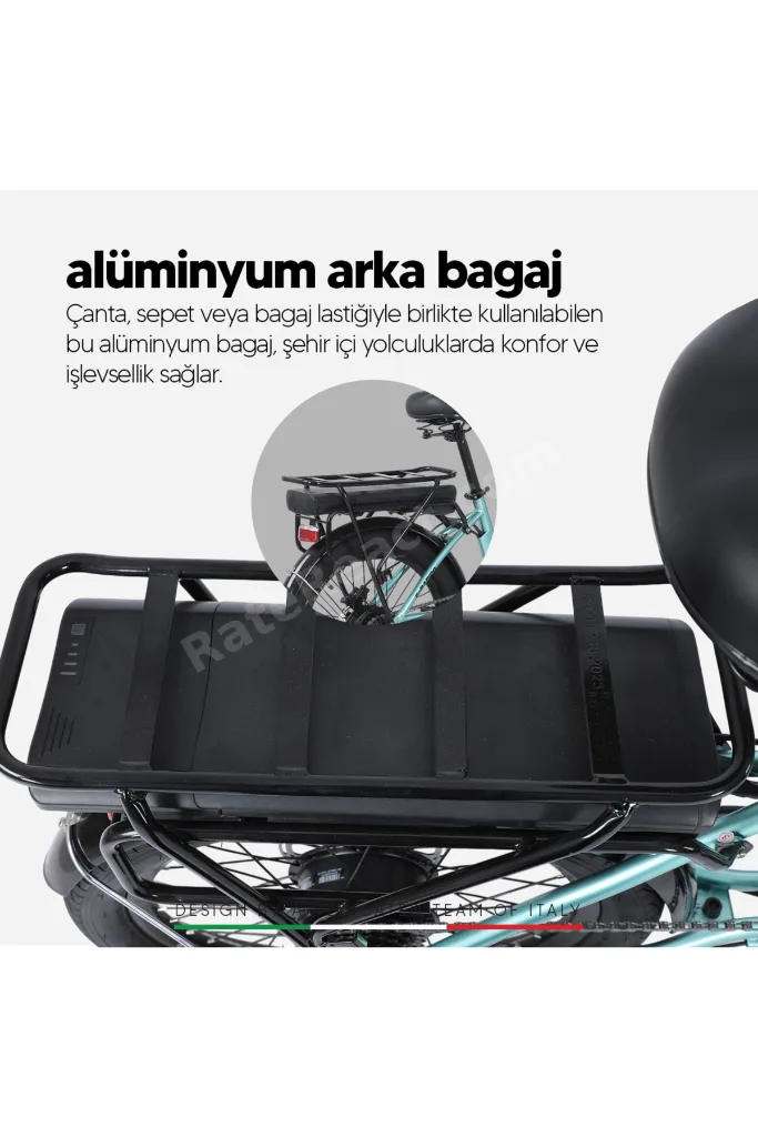 E-Rapido Hidrolik Disk 20 Jant Katlanabilir Elektrikli Bisiklet
