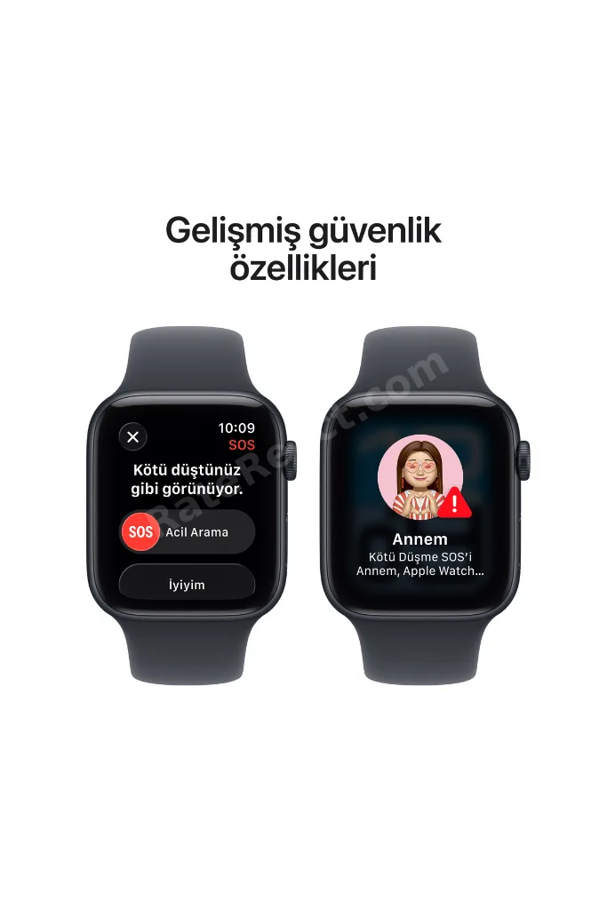 Watch SE 3 GPS, 44mm Gece Yarısı Alüminyum Kasa ve Gece Yarısı Spor Kordon - S/M