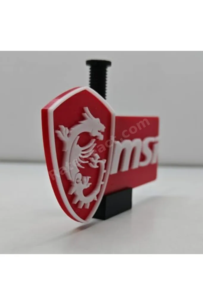nht shop MSI Logolu Ayarlanabilir Ekran Kartı Tutucu - U Sarkma Önleyici Yükseklik Ayarlı Destek Apa