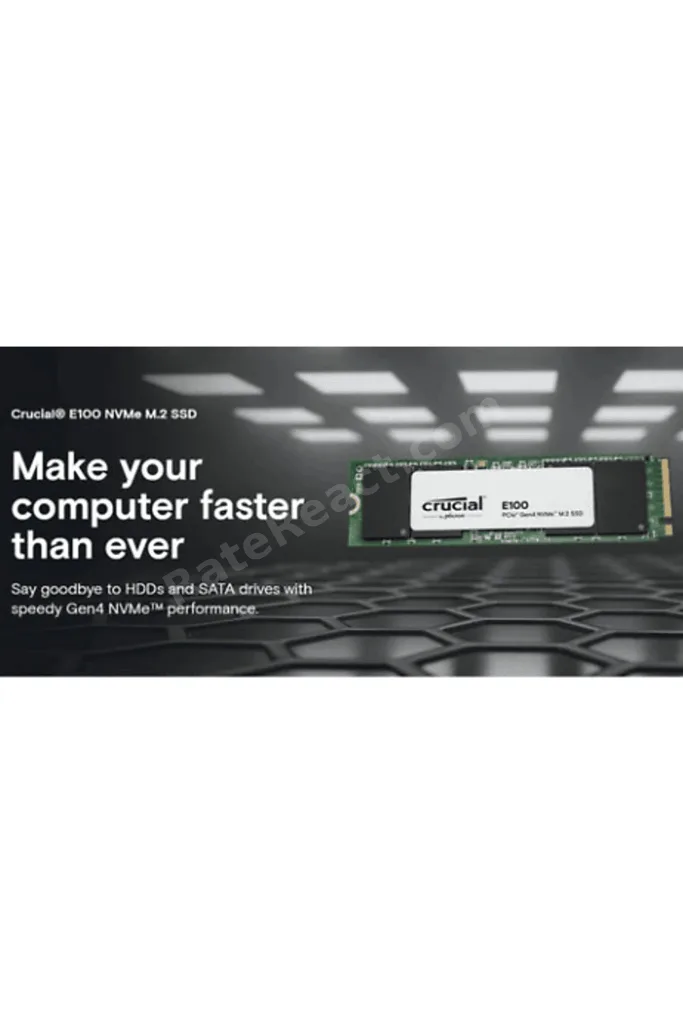 480GB E100 4700MB/2500MB NVMe PCIe Gen4 2280 M.2 SSD CT480E100SSD8