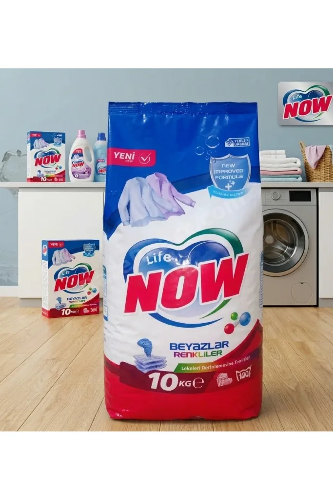 LİFE NOW TOZ ÇAMAŞIR DETRJANI 10KG Renkliler&Beyazlar