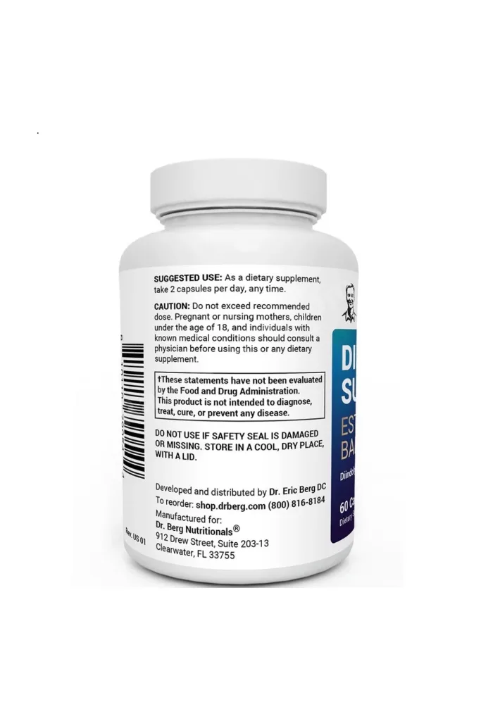 Dr. Berg DIM Supplement Estrogen Balance 60 Kapsül