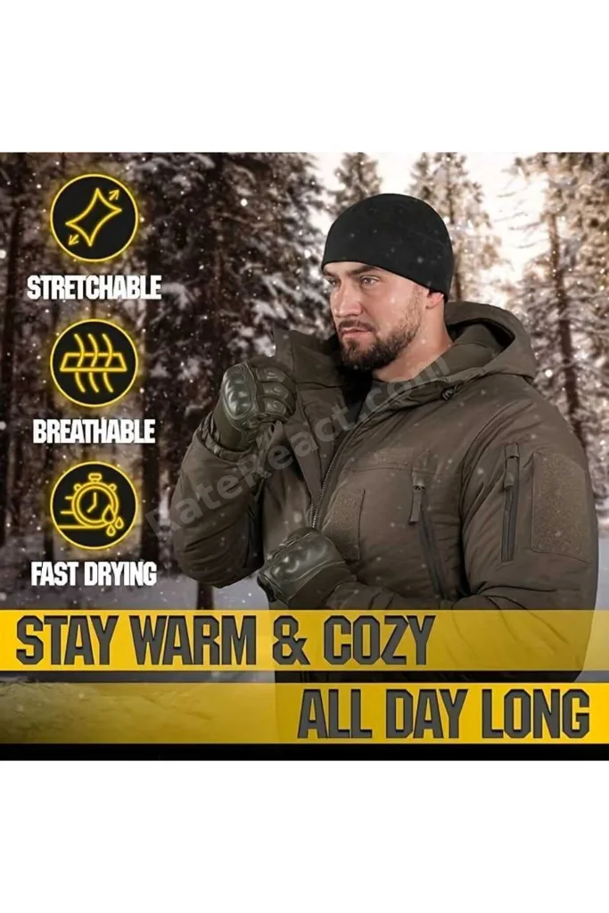 Termal Polar Bere Erkek Ve Kadın Unisex Kışlık