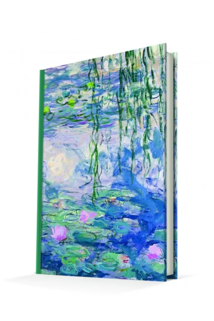 Art Of World Waterlilies Claude Monet 96 Yaprak Sert Kapak Defter