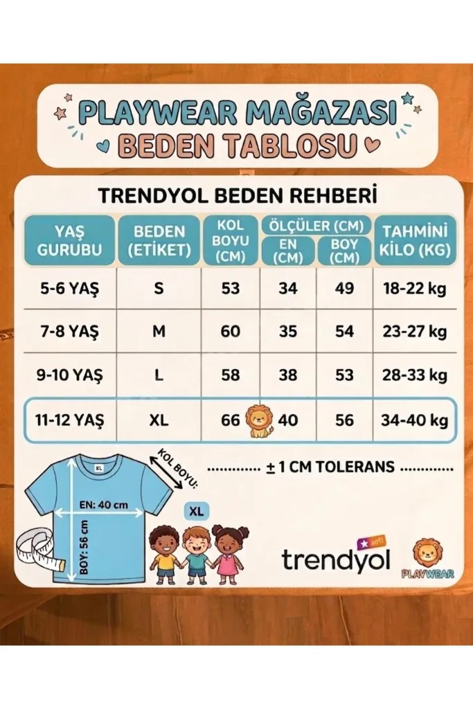 Nıce Bear Baskılı %100 Çocuk unisex T-shirt 5 6 -7 8-9 10 -11 12 yaş