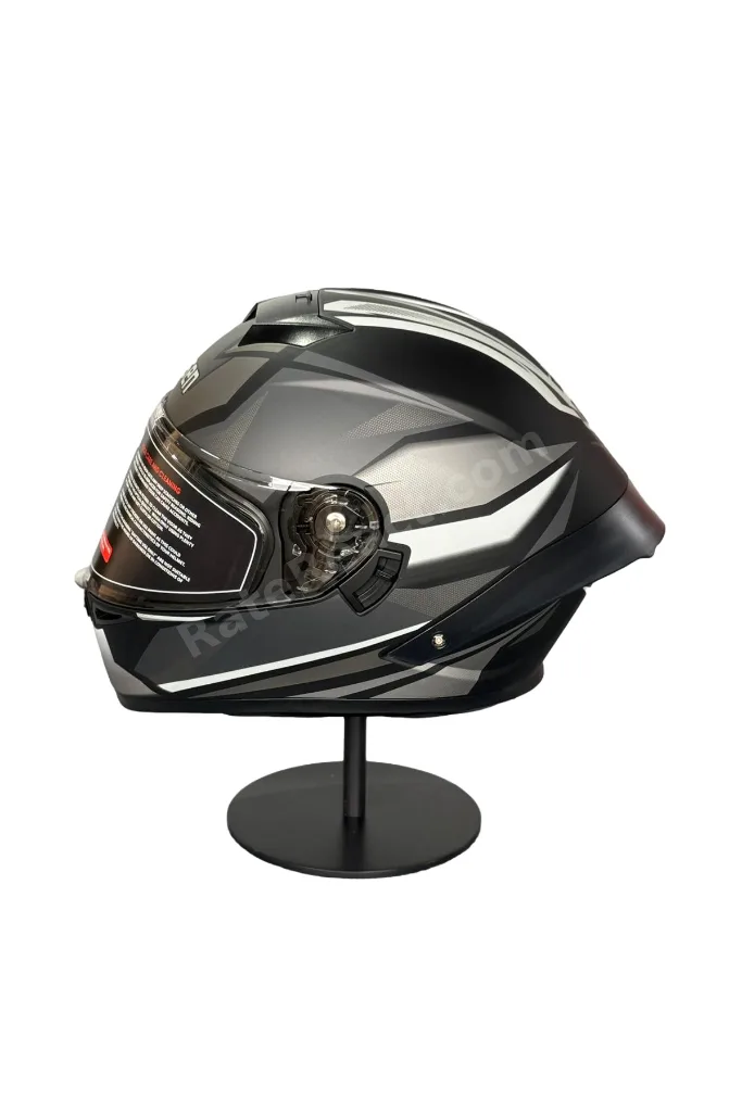 Ws-602 Güneş Gözlüklü Full Face Kask (Şeffaf Vizörlü) MATT BLACK K4 (602)