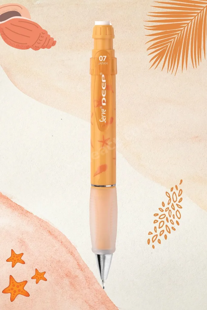 Deep 0.7 Mm Mekanik Kurşun Kalem Pastel Doğa Desenli 6'lı Set