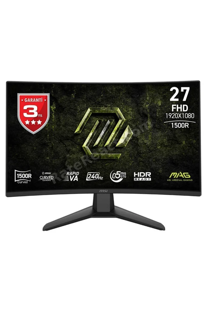 27 MAG 274CF X24 1920x1080 CURVE 1500R RAPID VA 240Hz 0.5MS FREESYNC PREMIUM GAMING MONITOR