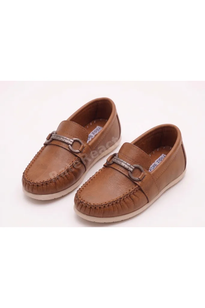 Erkek Çocuk Günlük Rock Tokalı Loafer - Makosen Konforlu Ayakkabı - ROCK02