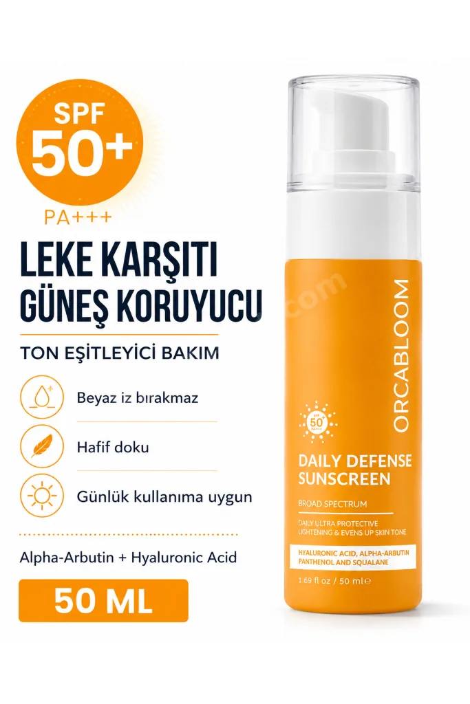 Daily Defense Yüz Güneş Kremi SPF50 Leke Karşıtı, 50 ml