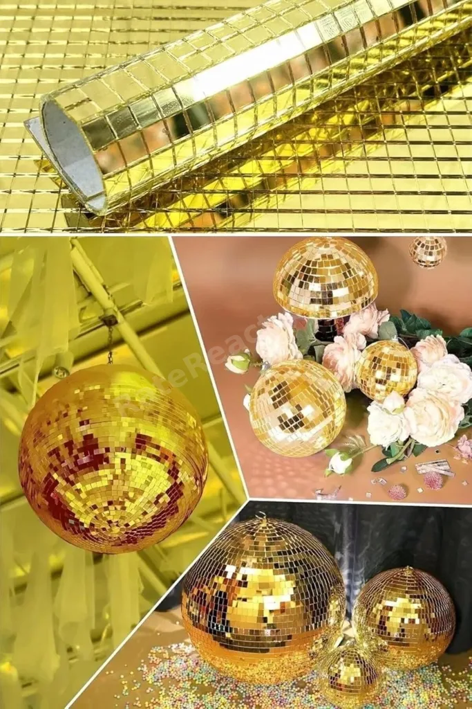 meala kozmetık store Kare Gold Cam Mozaik Fayans Çıkartmaları, PRA-13113459-0210 2026 919086