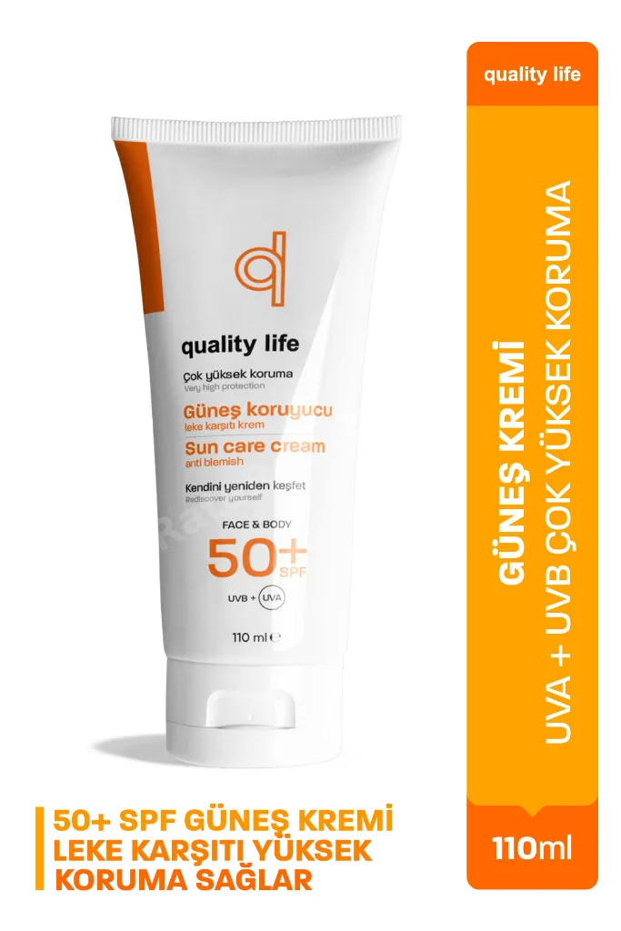 Ql Bebek Ve Yetişkin Güneş Kremi Seti 50+ Faktör 110 Ml Leke Karşıtı