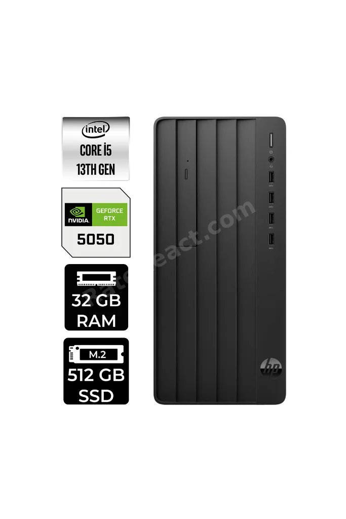 Pro Tower 290 G9 i5 13500 32GB 512GB SSD RTX5050/8GB FDOS Masaüstü Bilgisayar & PER4 USB Bellek