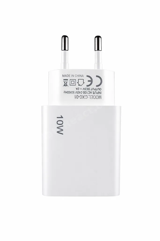 10W Çift USB Şarj Adaptörü Akıllı Tanıma Hızlı Şarj Başlığı 2A Beyaz