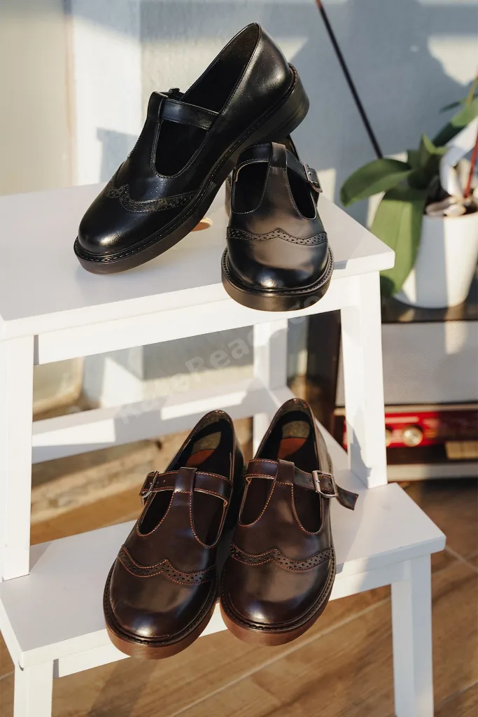 Kadın Loafer Çift Yüzlü Bantlı Günlük Ayakkabı Titra Siyah