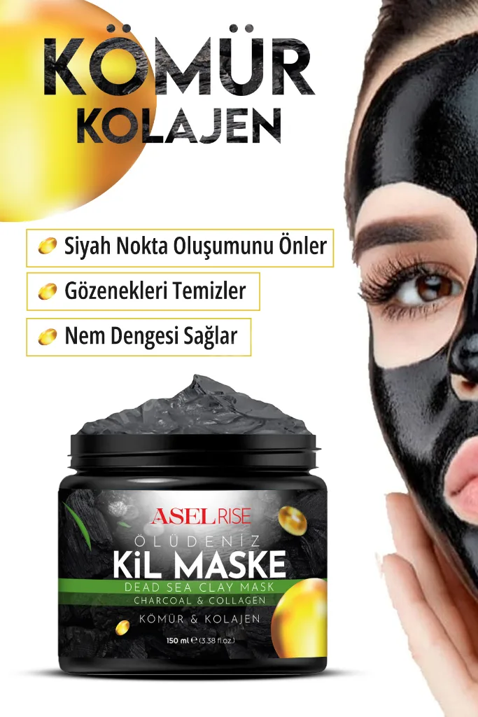 Collagen Ölüdeniz Kil Maskesi Leke,giderici Akne Ve Siyah Nokta Giderici Maske 150gr