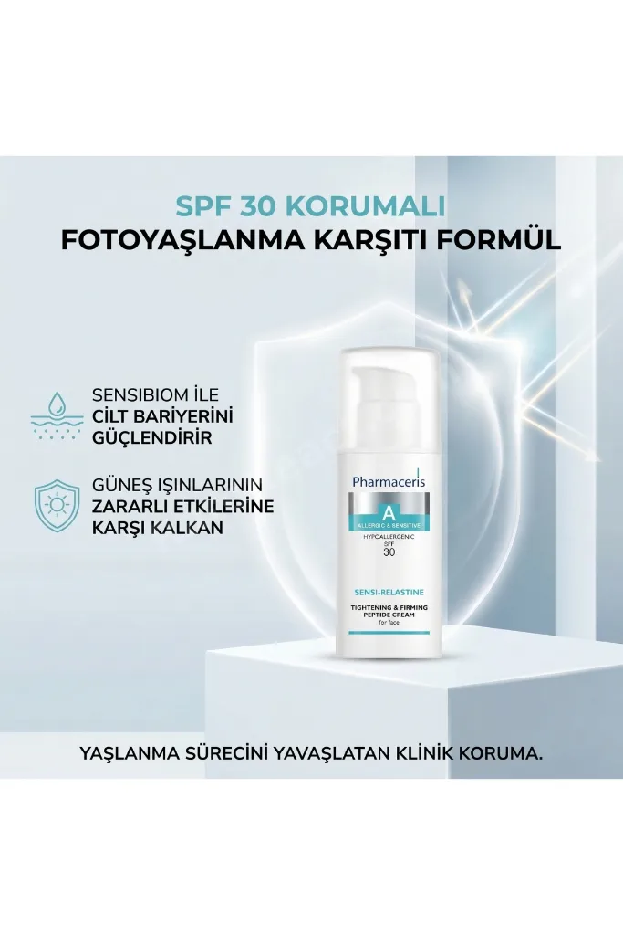 Yaşlanma Belirtilerine Karşı SPF30 Yoğun Nemlendirici ve Sıkılaştırıcı Yüz Kremi 50ml