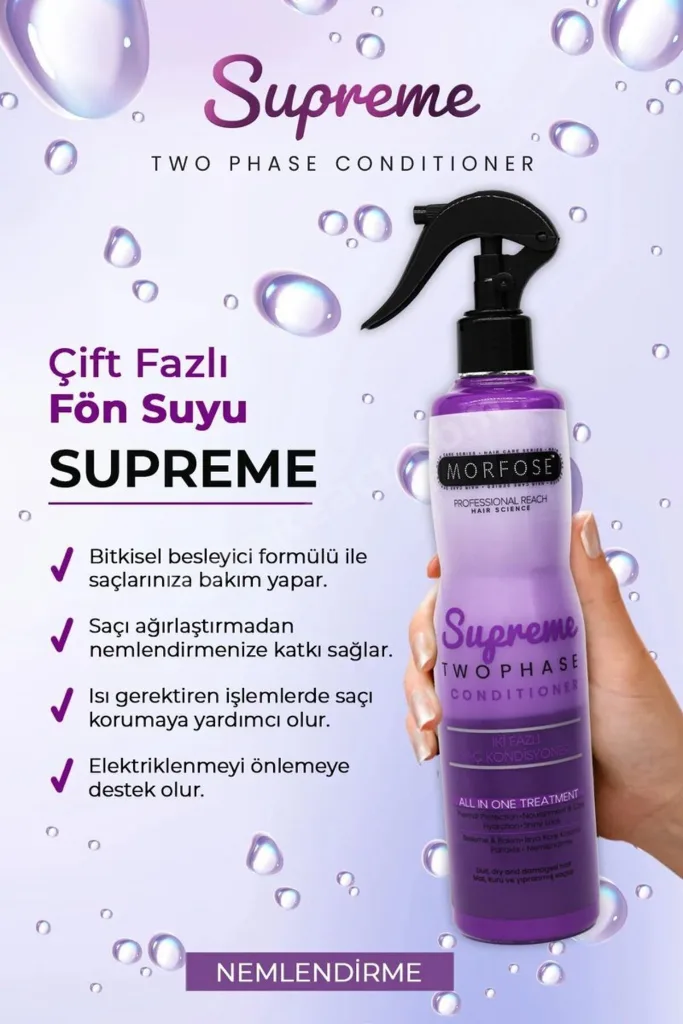 Çift Fazlı Supreme Kondisyoner Fön Suyu 400 ML - mrfs