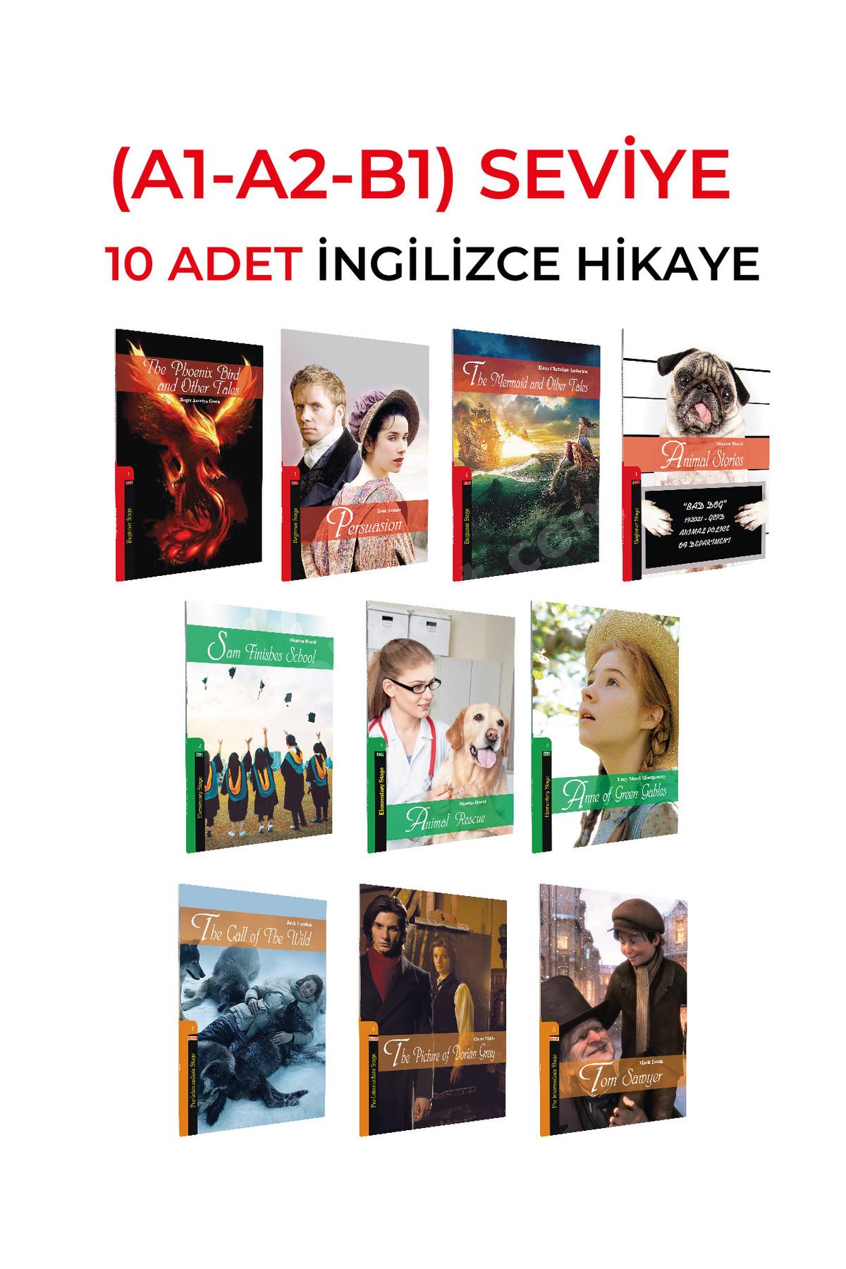 İNGİLİZCE HİKAYE (A1-A2-B1) SEVİYESİNDE (A1) 4 KİTAP,(A2) 3 KİTAP,(B1) 3 KİTAP,TOPLAM 10 KİTAPLI SET