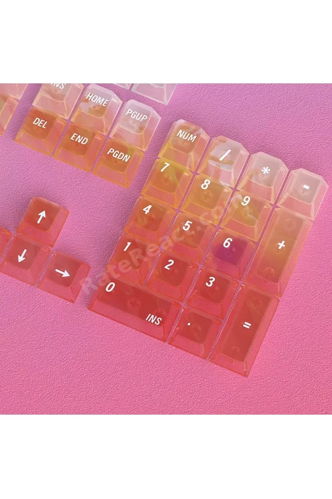Nebula bulutu Keycaps Renkli Sisli Mekanik RGB Klavye Tuş Takımı