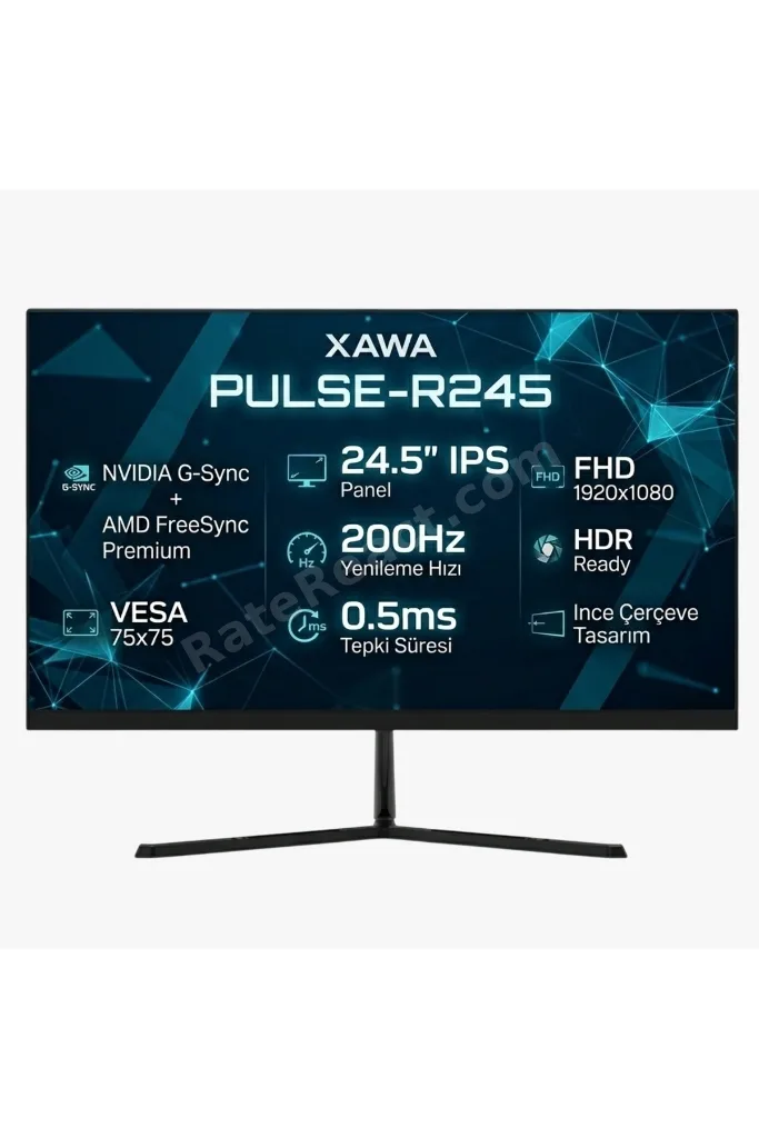 24.5" Pulse-R245 200Hz 0.5Ms DP+HDMI Gsync/Freesync FHD IPS Oyuncu Monitör
