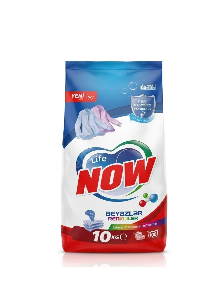 LİFE NOW TOZ ÇAMAŞIR DETRJANI 10KG Renkliler&Beyazlar
