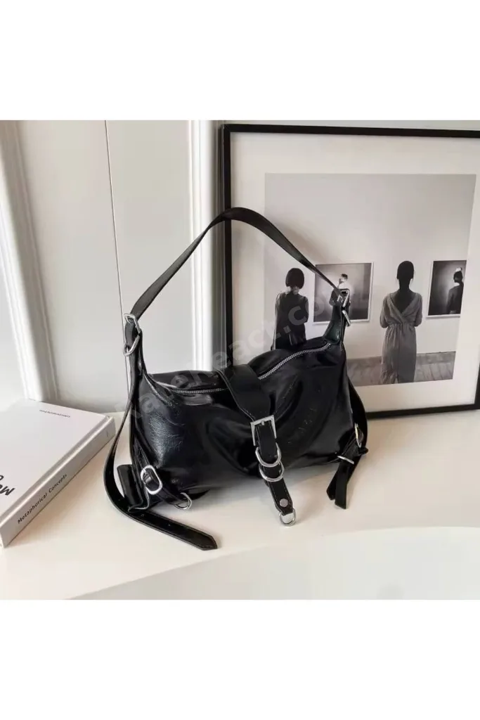 Vintage Moda Kadın Omuz Ve Kol Çantası Ayarlanabilir Kemerli