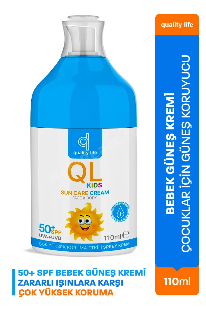 Ql Bebek Ve Yetişkin Güneş Kremi Seti 50+ Faktör 110 Ml Leke Karşıtı