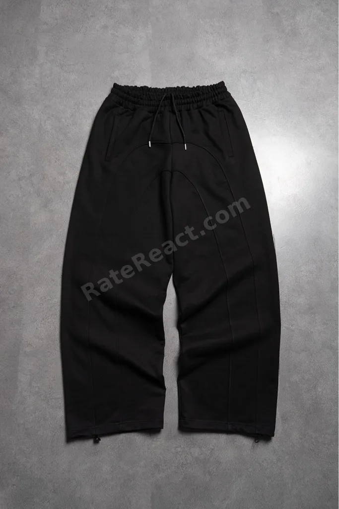 Gravity Black Stoperli Super Baggy Erkek Eşofman Altı