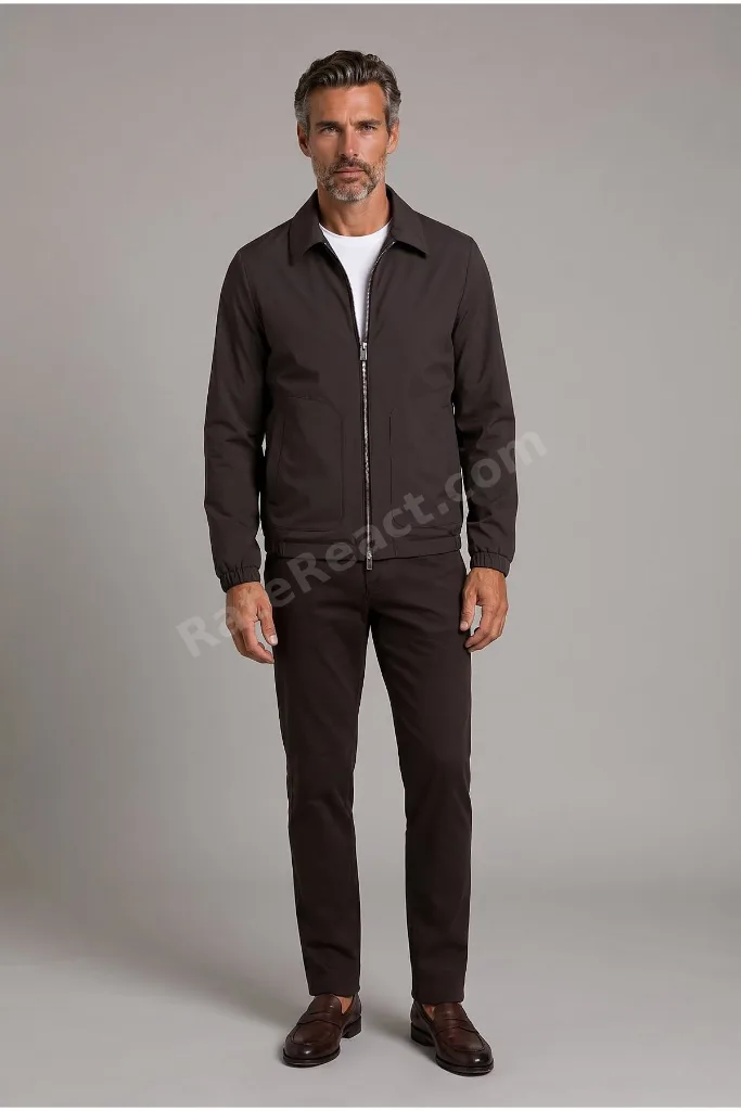Kahve Regular Fit Bebe Yaka Mont