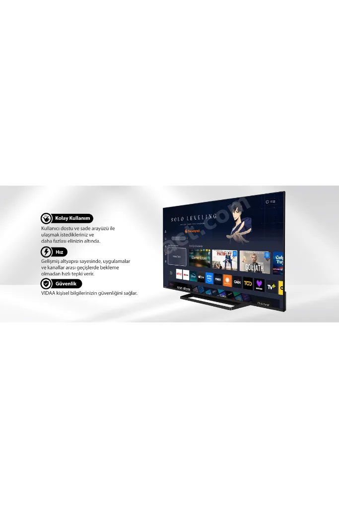 65UV3463DT 65" 165 Ekran Uydu Alıcılı 4K Ultra HD Smart Vidaa TV