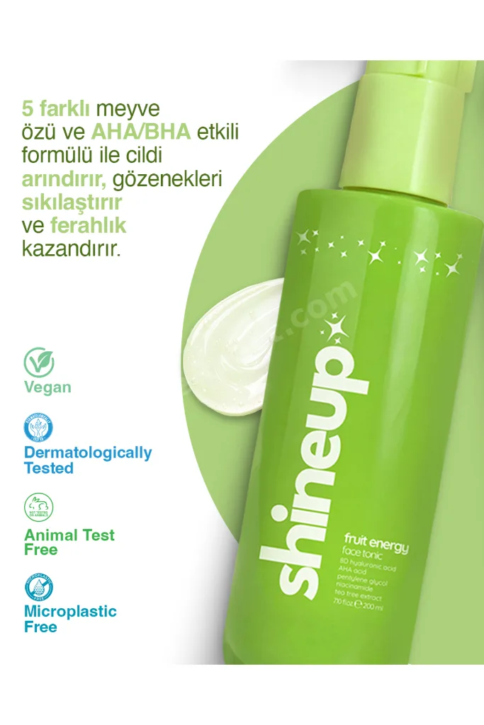 Fruit Energy Tonik 200 ml | Canlandırıcı & Gözenek Sıkılaştırıcı Tüm Ciltler İçin Yüz Toniği