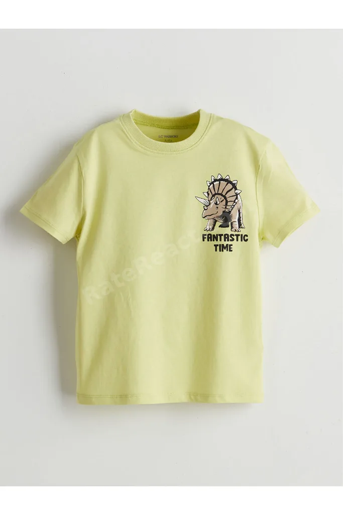 UZG STORE'dan Stil Sahiplerine Dinozor Baskılı Erkek Çocuk T-shirt 3'lü
