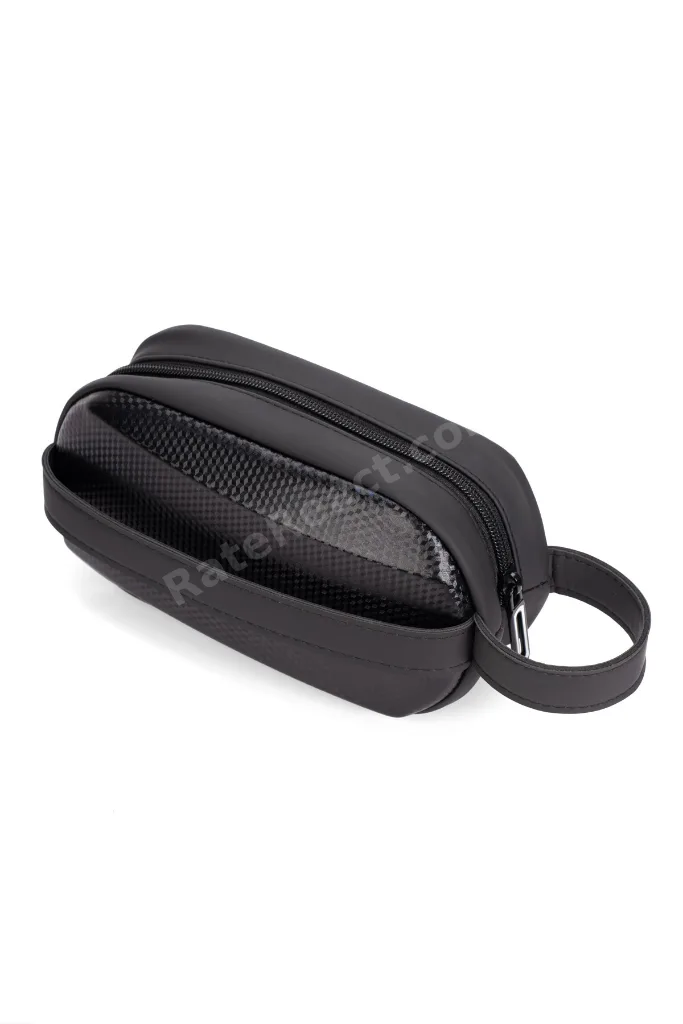 Erkek Deri Portföy Clutch Traş Kozmetik Bakım ve Günlük El Çantası