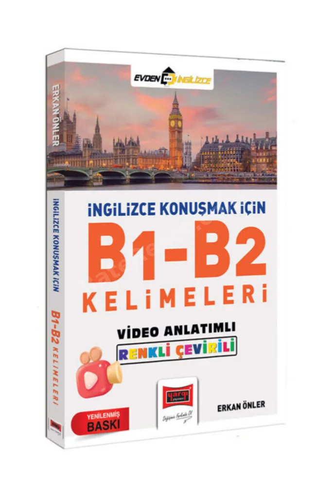 Erkan Önler İle B1-B2 Kelimeleri İngilizce Konuşmak İçin B1-B2 Kelimeleri Video Anlatımlı Renkli Çeviri
