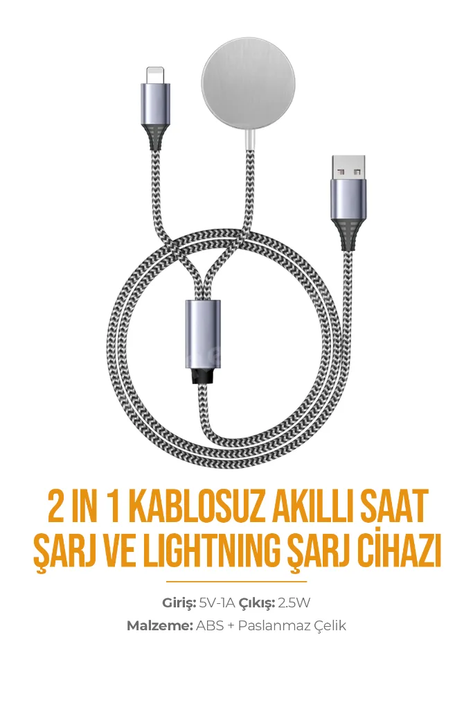 Watch Lightning Şarj Kablosu Wireless Magsafe Sarj Cihazi PD-W13