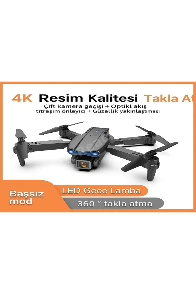 E88PRO-E99PRO FPV ÇİFT KAMERALI DRON KATLANABİLİR İOS ANDROİD UYUMLU QUADCOPTER Wİ-Fİ DRONE