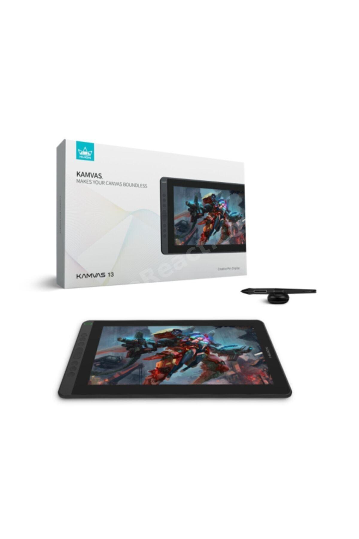 Kamvas 13 Ips Panel Full Hd Lcd Grafik Tablet 8192 Basınç Hassasiyeti 5080lpı Çözünürlük