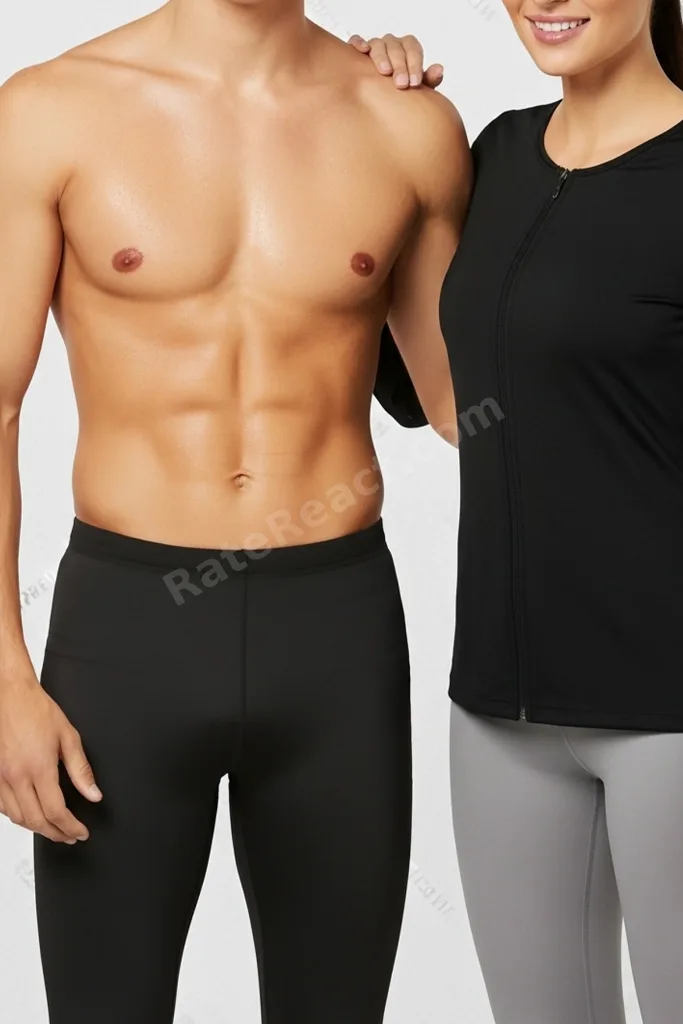 Termal Sauna Seti Terletici etki – Fermuarlı Uzun Kollu Üst + Termal Tayt (2’li Set)