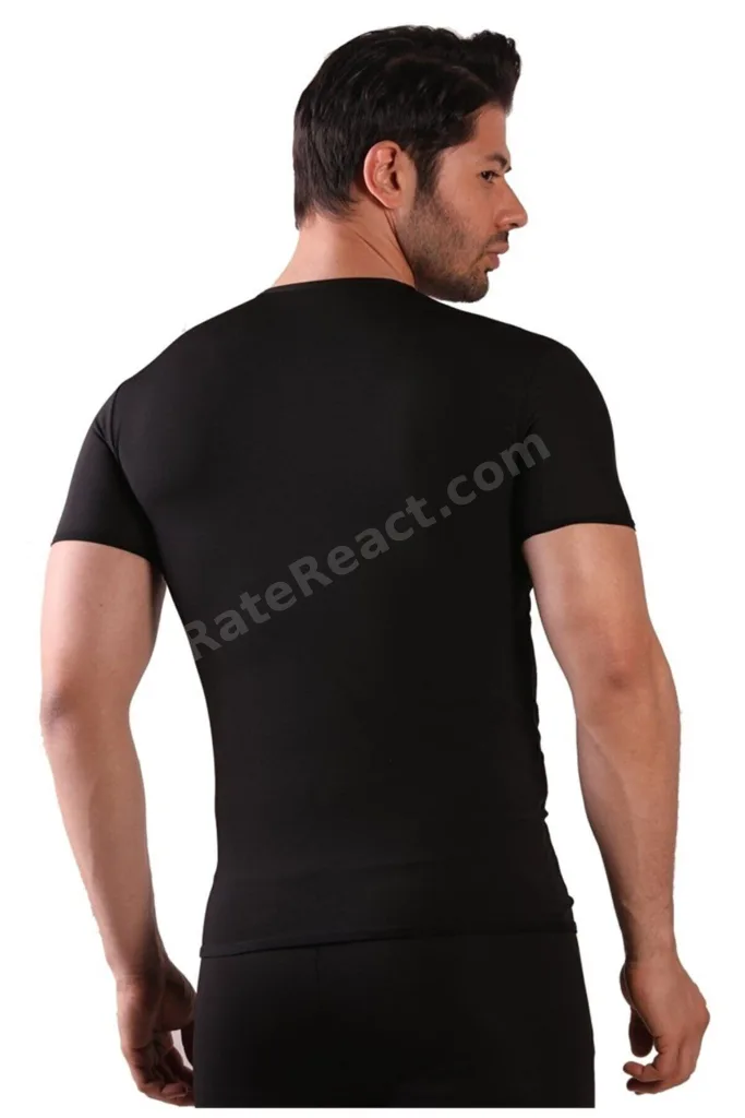 Erkek Terleten Yağ Yakan Zayıflatan Sauna Termal T-shirt Erkek Üst Eşofman