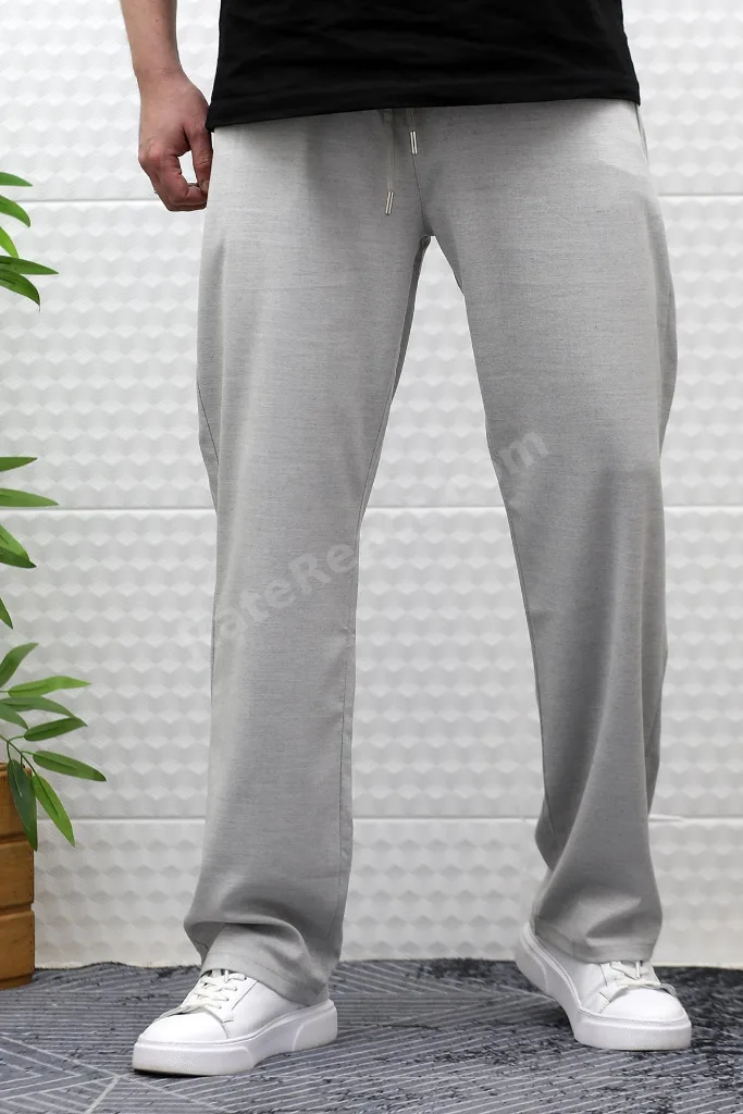 Erkek Yazlık Kumaş Baggy Beli Lastikli Pantolon