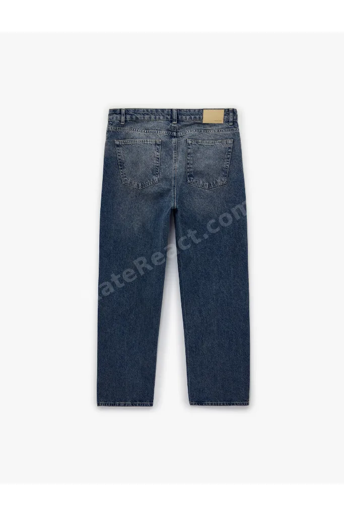 Normal Bel Vintage Straight Fit Jean Pantolon