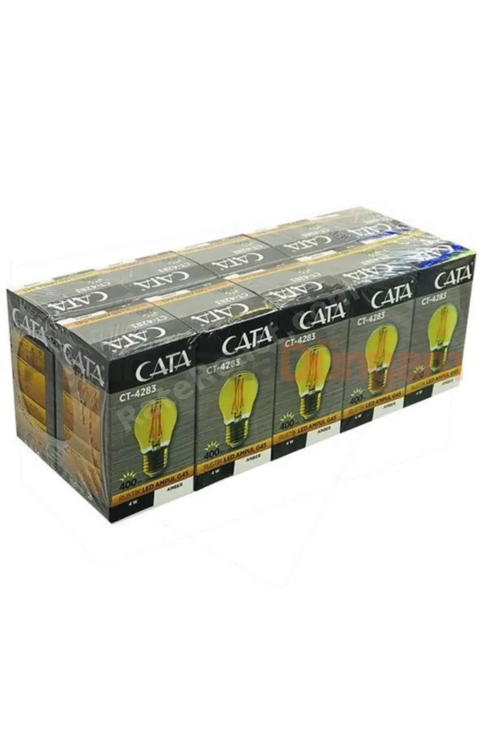 10'lu Paket 4w Rustik Led Ampül E27 - Amber