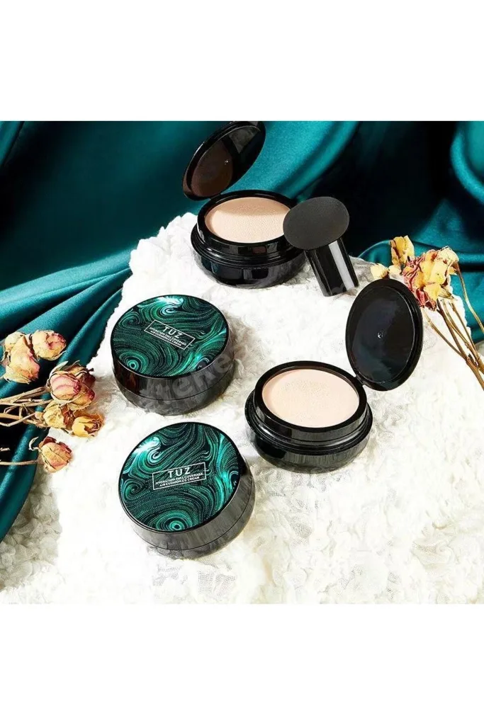01 Acık Ten TUZ Air Cushion CC Cream Tamponlu Makyaj Fondöteni – Full Coverage Nemlendirici Cushion Fondöten