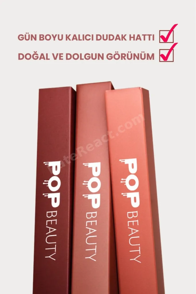 Soyulabilir Dudak Kalemi - Peel-Off Lip Tattoo, PO2, BORDO