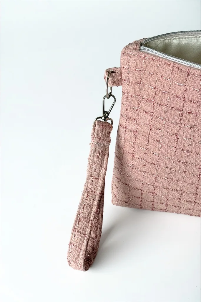 Simli Parıltılı Tüvit Clutch Portföy Çanta Tablet Uyumlu