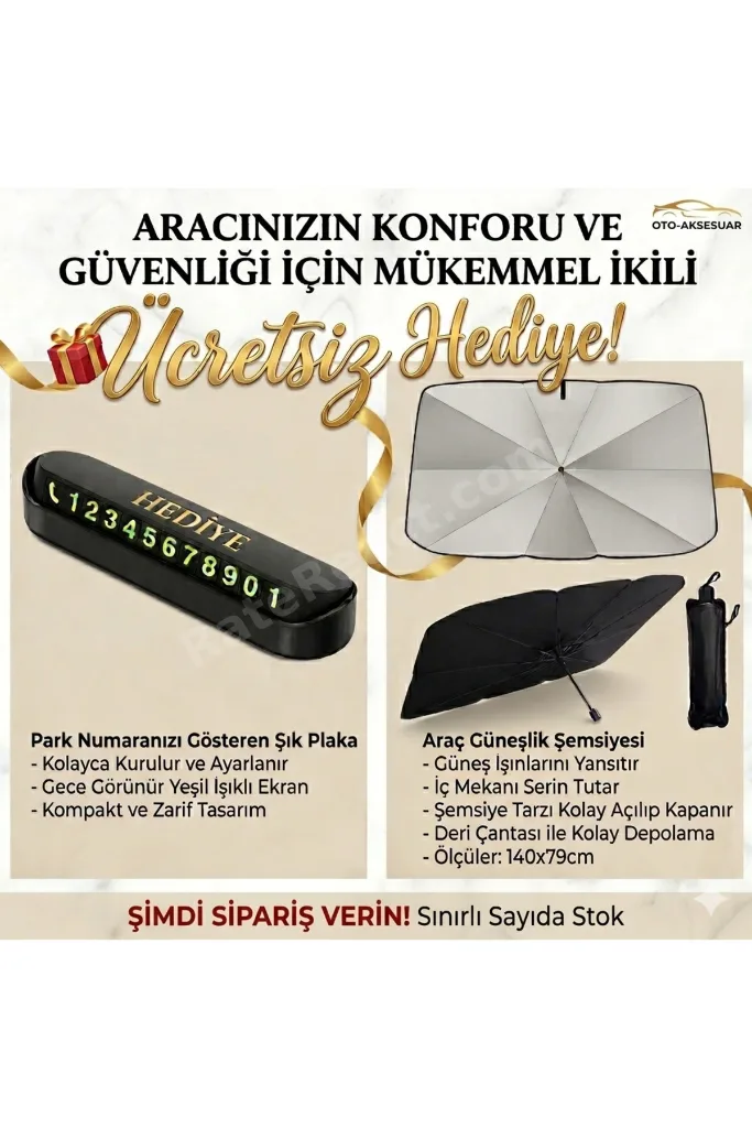 Araba Ön Cam Güneşlik Katlanabilir Güneşlik Şemsiye Ön Cam Gölgelik Büyük Boy 79 Cm X 140 Cm